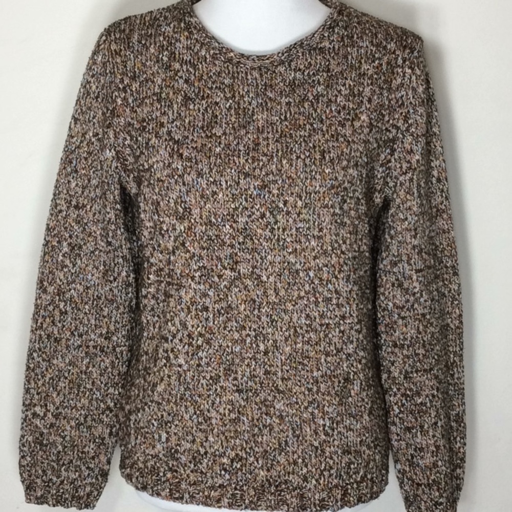 Multicolored Long Sleeve Knit Sweater